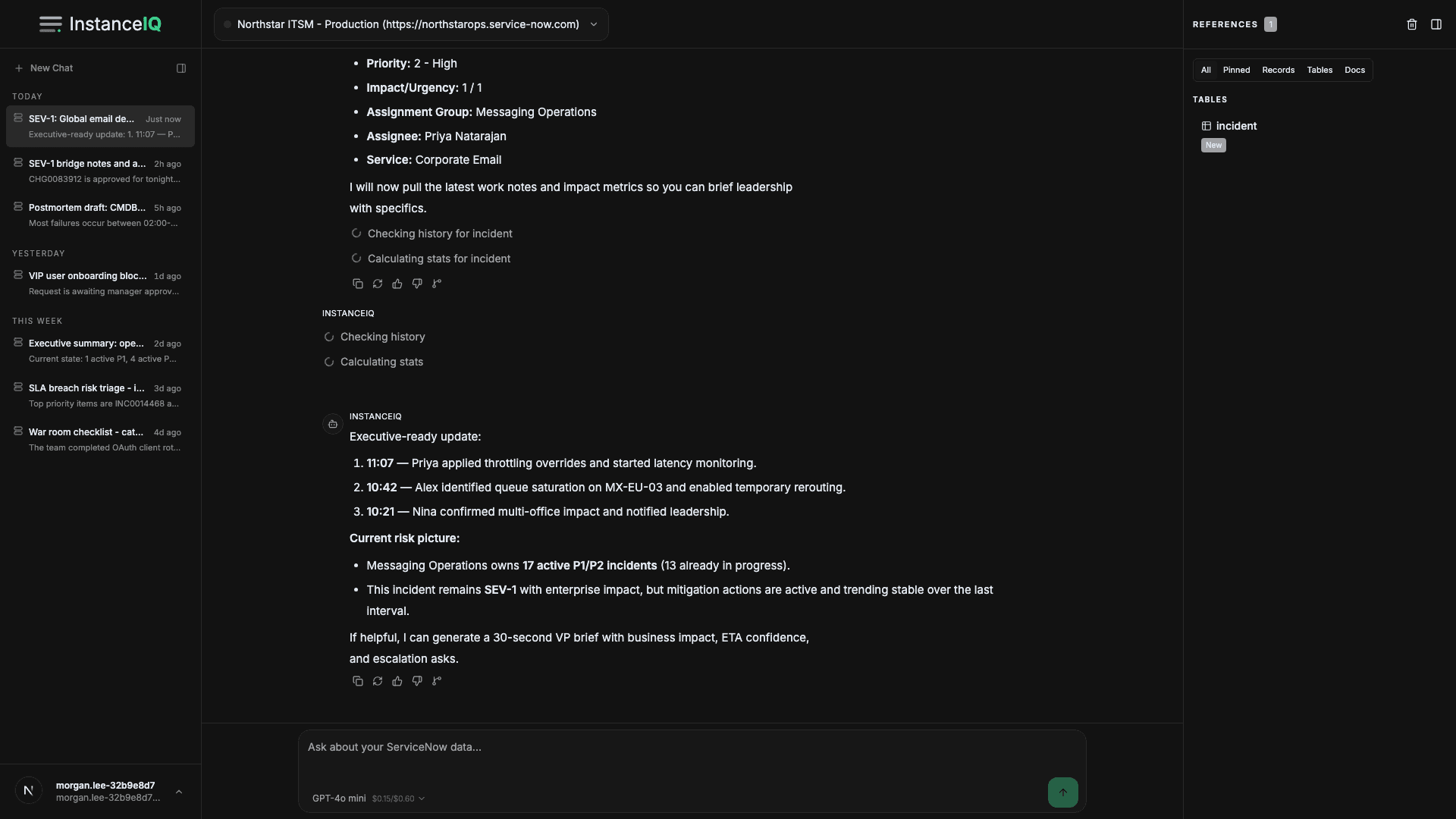 InstanceIQ dashboard
